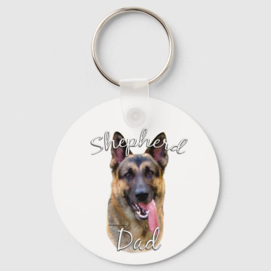 German Shepherd Dad 2 Sleutelhanger (Voorkant)
