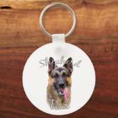 German Shepherd Dad 2 Sleutelhanger (Achterkant)