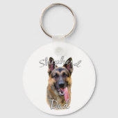 German Shepherd Dad 2 Sleutelhanger (Achterkant)