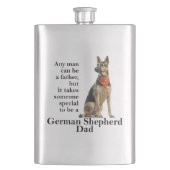 German Shepherd Dad Flask Flacon (Voorkant)