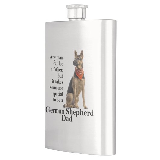 German Shepherd Dad Flask Flacon (Links)
