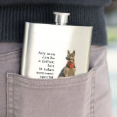 German Shepherd Dad Flask Flacon (Voorbeeld)