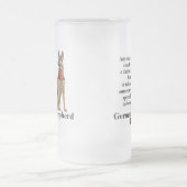 German Shepherd Dad Stein Matglas Bierpul (Center)