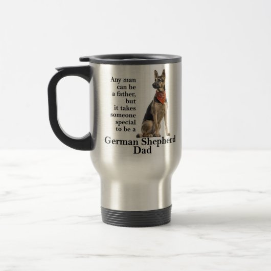 German Shepherd Dad Travel Mug Reisbeker (Links)