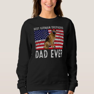 German Shepherd Dad Usa American Flag Dog Owner Trui