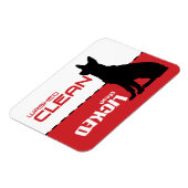 German Shepherd Dishwasher Magnet - Licence Clean Magneet (Linkerzijde)