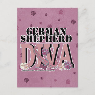 German Shepherd DIVA Briefkaart