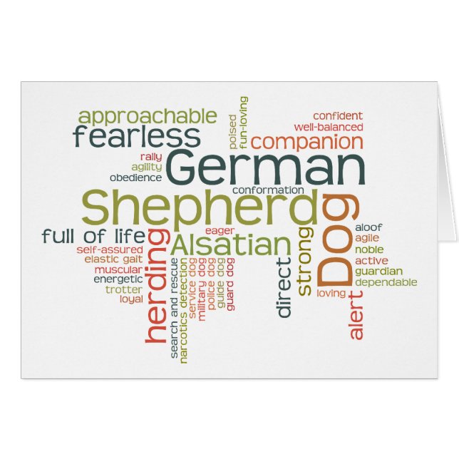 German Shepherd Dog (Voorkant Horizontaal)