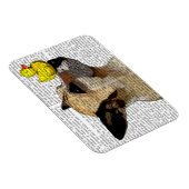 German Shepherd Dog and Duck Magneet (Rechterzijde)