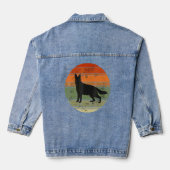 German Shepherd Dog Denim Jacket (Achterkant)