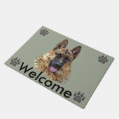 German Shepherd Dog Deurmat (Schuin)