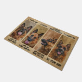 German Shepherd Dog Doormat, German Shepherd Rug Deurmat (Schuin)