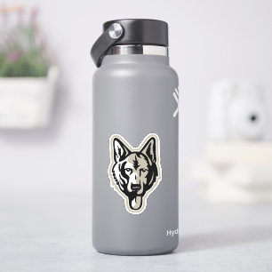 German Shepherd Dog Drawing Sticker