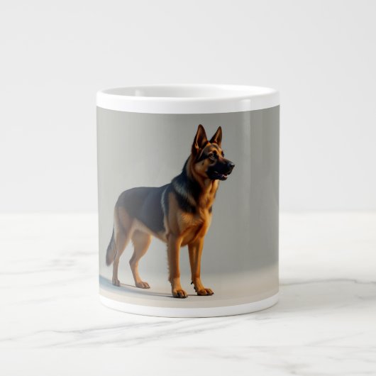 German Shepherd Dog Extra Grote Beker (Voorkant)