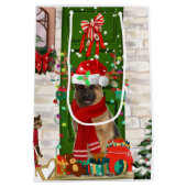 German Shepherd Dog Gift Bag Medium Cadeauzakje (Achterkant)