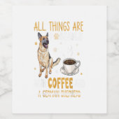 German Shepherd Dog Gift Wijn Etiket (Enkel label)