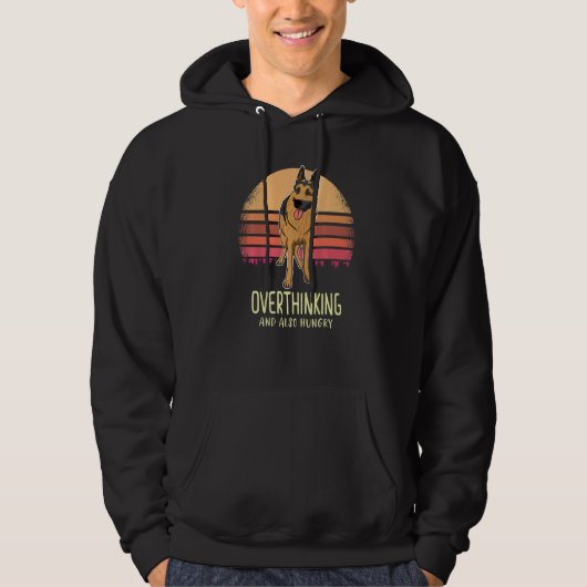German Shepherd Dog Gsd Sunset 51 Hoodie (Voorkant)