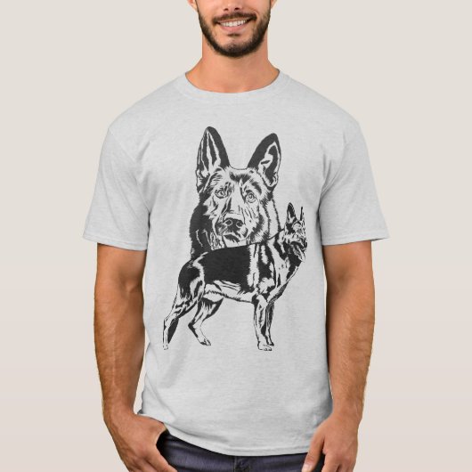 German Shepherd Dog - GSD T-shirt (Voorkant)