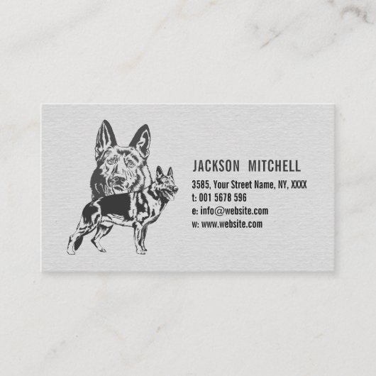 German Shepherd Dog - GSD Visitekaartje (Voorkant)