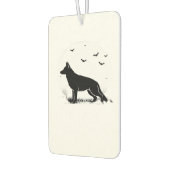 German Shepherd Dog � Halloween Moon Silhouette Cl Luchtverfrisser (Links)
