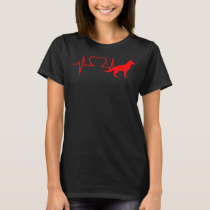 German Shepherd Dog Heartbeat 30 T-shirt