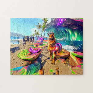 German Shepherd Dog Jigzaag Puzzle Legpuzzel