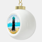 German Shepherd Dog Keramische Bal Ornament (Rechts)