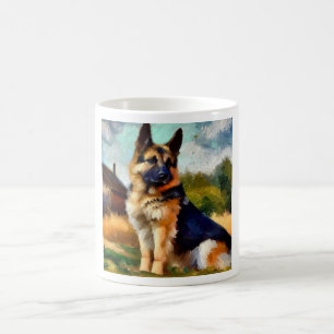 German Shepherd Dog Koffiemok