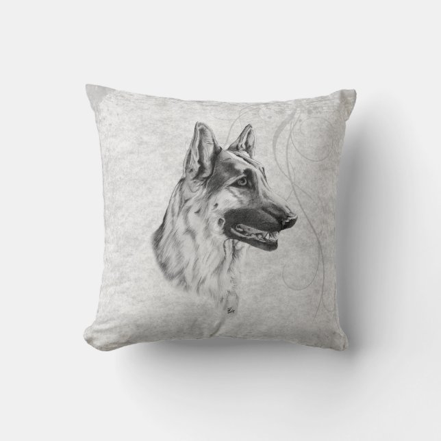 German Shepherd Dog Kussen (Voorkant)