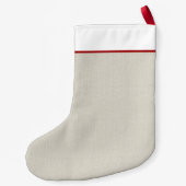 German Shepherd Dog Light Black en Tan Custom Kleine Kerstsok (Achterkant)