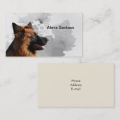 German Shepherd Dog Pain Visitekaartje (Voorkant / Achterkant)
