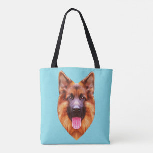 German Shepherd Dog Portrait Draagtas