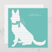 German Shepherd Dog Puppy Bedankkaart (Voorkant / Achterkant)