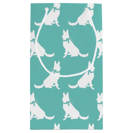 German Shepherd Dog Puppy Klein Cadeauzakje (Achterkant)