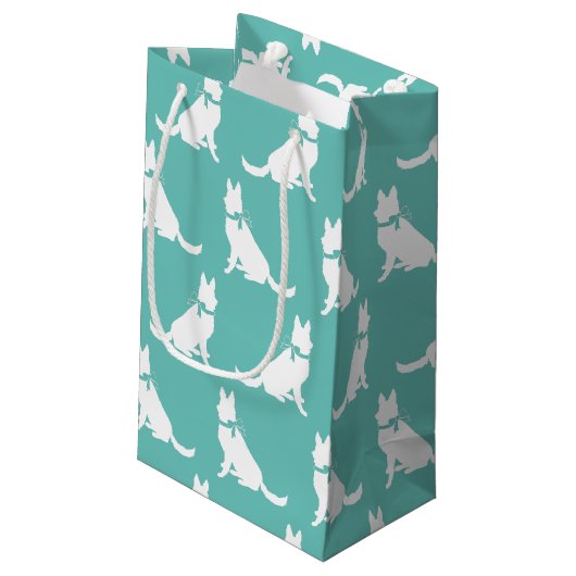 German Shepherd Dog Puppy Klein Cadeauzakje (Achterkant Gekanteld)