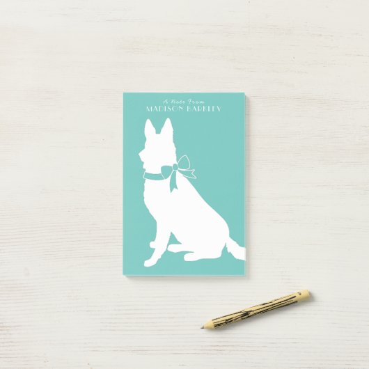 German Shepherd Dog Puppy Post-it® Notes (Op bureau)