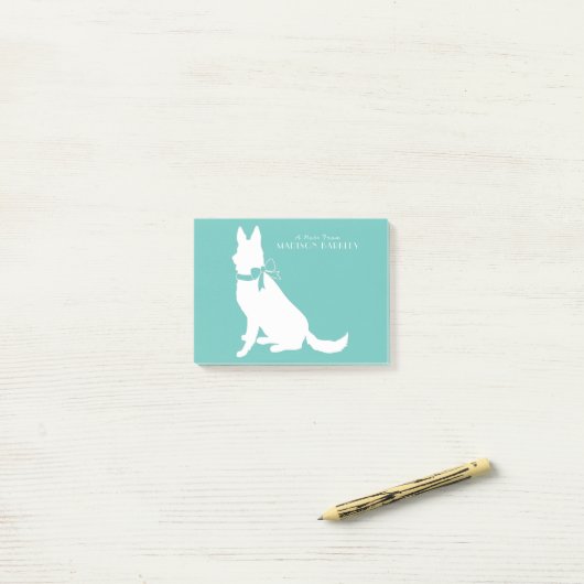 German Shepherd Dog Puppy Post-it® Notes (Op bureau)