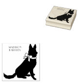 German Shepherd Dog Puppy Rubberstempel (Gestempeld)