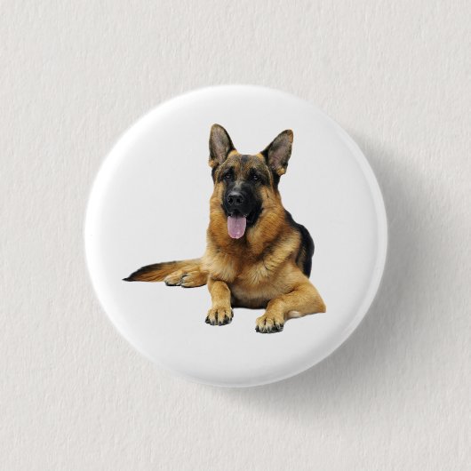 German Shepherd Dog Ronde Button 3,2 Cm (Voorkant)