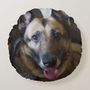 German Shepherd Dog Round Pillow Rond Kussen