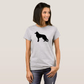 German Shepherd Dog Silhouette T-shirt (Voorkant volledig)