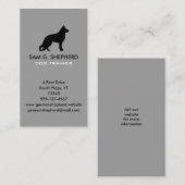 German Shepherd Dog Silhouette Vertical Visitekaartje (Voorkant / Achterkant)