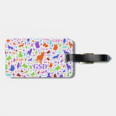 German Shepherd Dog Silhouettes - Color #2 Bagagelabel (Achterkant horizontaal)