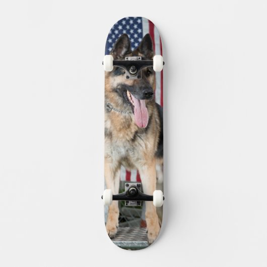 German Shepherd Dog Skateboard (Voorkant)