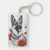 German Shepherd Dog Sleutelhanger (achterkant)
