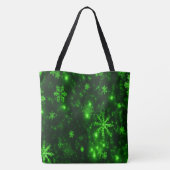 German Shepherd Dog Speelgoed Reindeer Green Snowf Tote Bag (Achterkant)