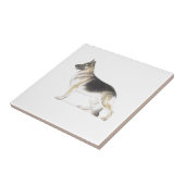 German Shepherd Dog Tegeltje (Zijkant)