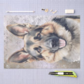 German Shepherd Dog Tissuepapier (Craft)
