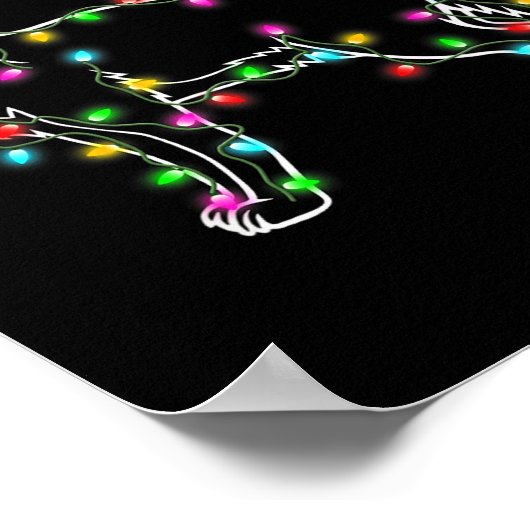 German Shepherd Dog Tree Christmas Sweater Xmas Do Poster (Hoek)