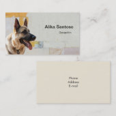 German Shepherd Dog Visitekaartje (Voorkant / Achterkant)
